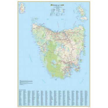 Tasmania State Wall Map