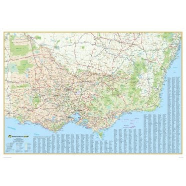Victoria State Wall Map