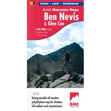 Ben Nevis and Glen Coe XT40 British Mountain Map