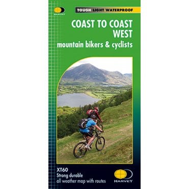 Coast to Coast - West. Map for Mountain Bikers and Cyclists