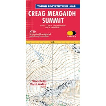 Creag Meagaidh Summit Map