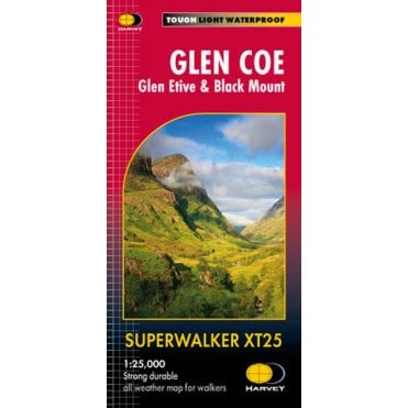 Glen Coe: Glen Etive & Black Mount XT25 Superwalker Map