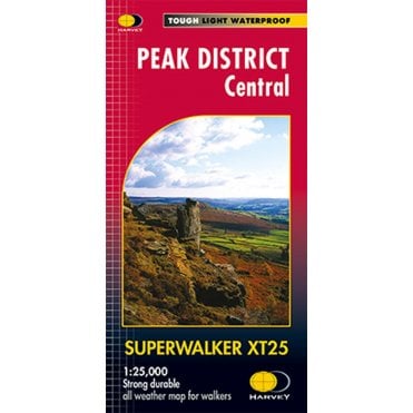 Peak District Central - XT25 Superwalker Map