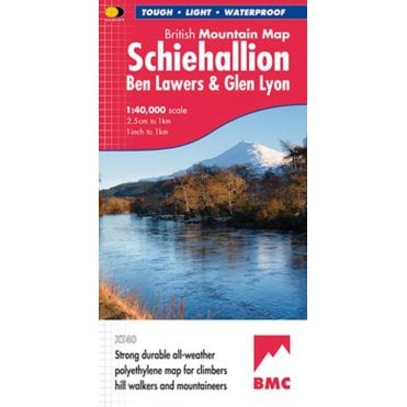 Schiehallion Ben Lawers & Glen Lyon XT40 British Mountain Map
