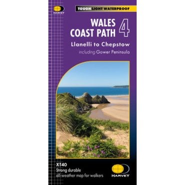 Wales Coast Path 4 - XT40 National Trail Map