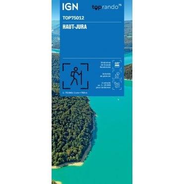 Haut-Jura - IGN TOP75, map 75012
