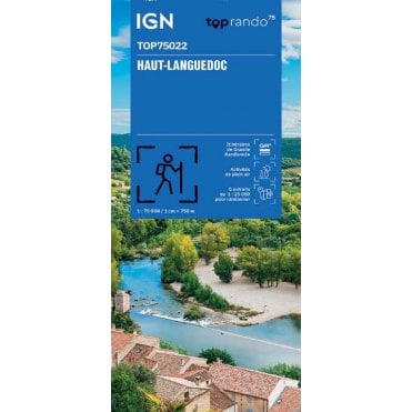 Haut-Languedoc - IGN TOP75, map 75022