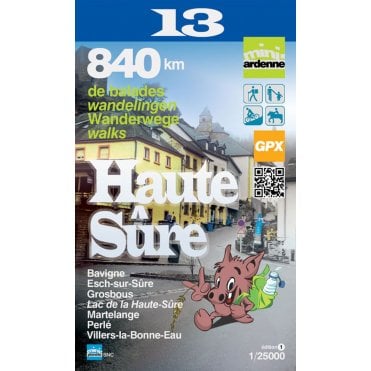 Haute-Sûre Walking & Cycling Map | Mini-Planet sheet 13