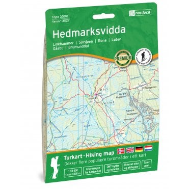 Hedmarksvidda - Nordeca Topo 3000 map 3027