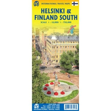 Helsinki and Southern Finland Travel Map