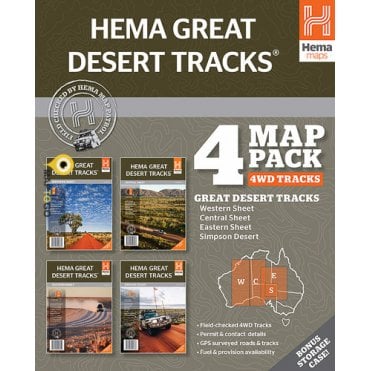 Australia Great Desert Tracks (4 maps set)