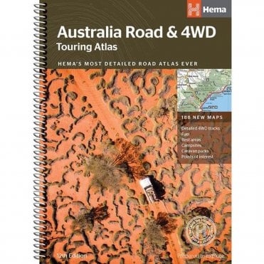 Australia Touring Road & 4WD Atlas (Spiral bound)