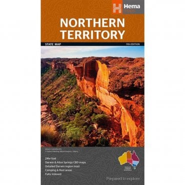 Northern Territory Large State Map