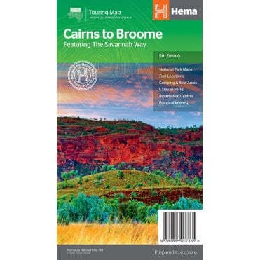 Savannah Way (Cairns to Broome) Map