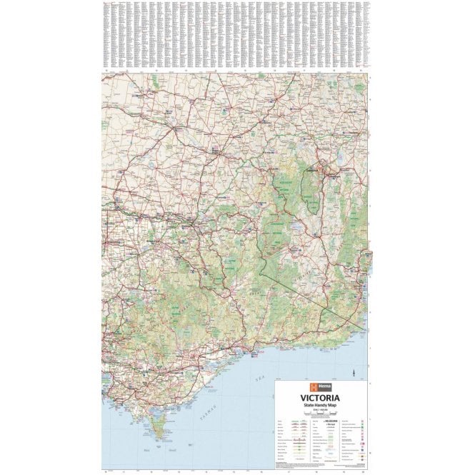 Victoria Map State View Victoria Hema Maps Tourist Maps