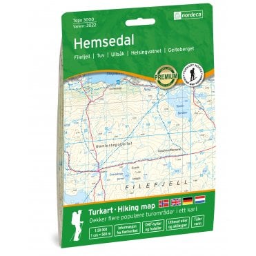 Hemsedal - Nordeca Topo 3000 map 3022