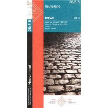 Heuvelland - Belgium IGN Topo map 28/5-6