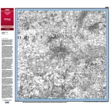 Historic Ordnance Survey 1:50,000 Postcode Centred Map - selection of dates