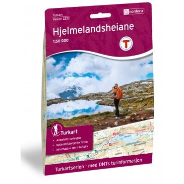 Hjelmelandsheiane Tourist Map: 2232