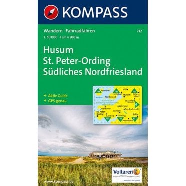 Husum / St. Peter-Ording, Southern North Friesland | Kompass hiking map 712