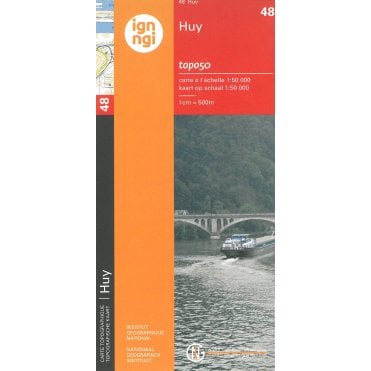 Huy - Belgium IGN Topo map 48