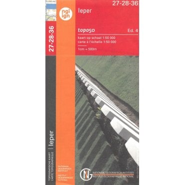 Ieper - Belgium IGN Topo map 27-28-36