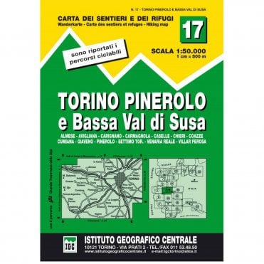 IGC 50k Map 17 - Torino, Pinerolo and Bassa Val di Susa
