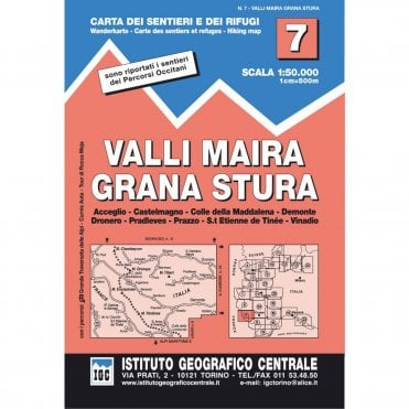 IGC 50k Map 7 - Maira, Grana and Stura Valleys