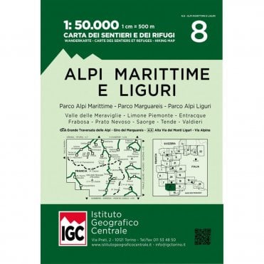 IGC 50k Map 8 - Maritime and Ligurian Alps