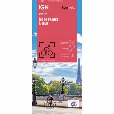 Ile-de-France by bike - IGN map VEL02
