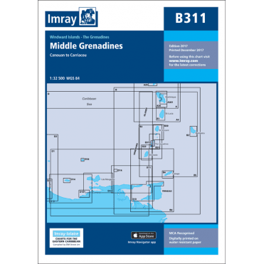 Chart B311: Middle Grenadines