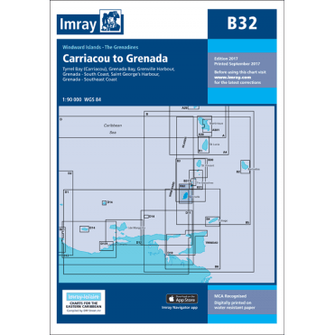 Chart B32: Carriacou to Grenada