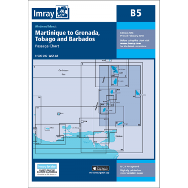 Chart B5: Martinique to Tobago and Barbados Passage Chart
