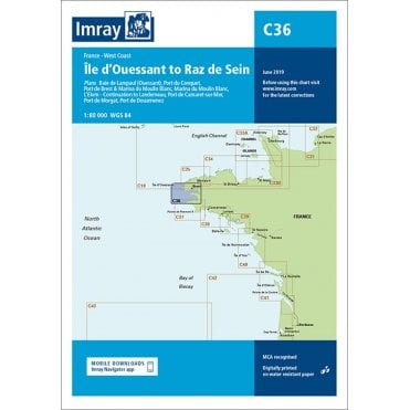 Chart C36: Ile d’Ouessant to Raz de Sein