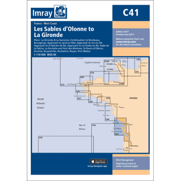 Chart C41: Les Sables d'Olonne to La Gironde