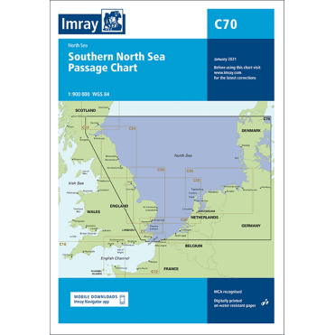 Chart C70: Southern North Sea Passage Chart