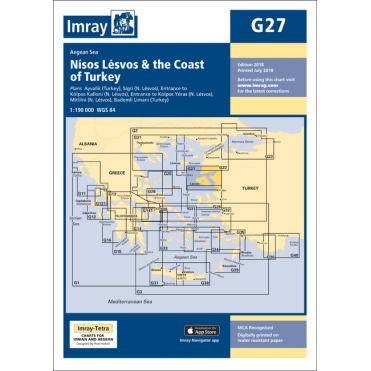 Chart G27: Nisos Lésvos & the Coast of Turkey