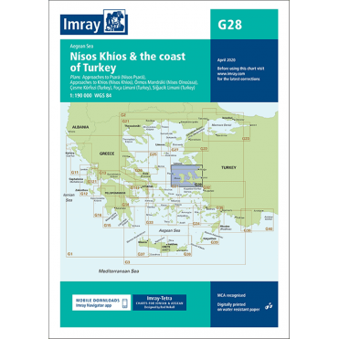 Chart G28: Nisos Khios & the Coast of Turkey