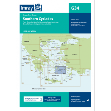 Chart G34: Southern Cyclades (East Sheet)
