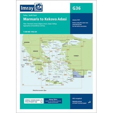 Chart G36: Marmaris to Kekova Adasi
