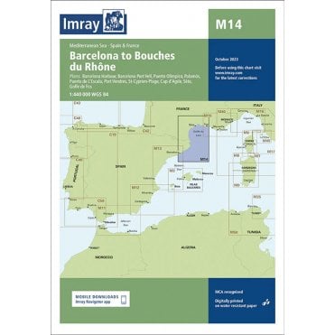 Chart M14: Barcelona to Bouches du Rhone