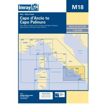 Chart M18: Capo d'Anzio to Capo Palinuro