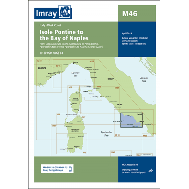 Chart M46: Isole Pontine to the Bay of Naples
