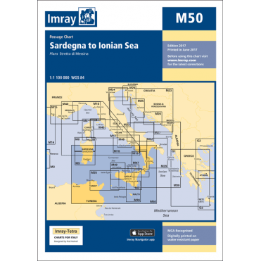 Chart M50: Sardegna to Ionian Sea