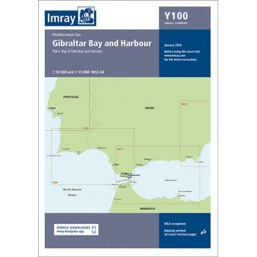 Chart Y100: Gibraltar Bay & Harbour (Laminated & Small Format)