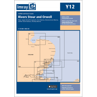 Chart Y12: Rivers Stour and Orwell (Small Format)