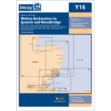 Chart Y16: Walton Backwaters to Ipswich and Woodbridge