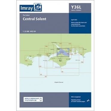 Chart Y36: Central Solent (Laminated & Small Format)