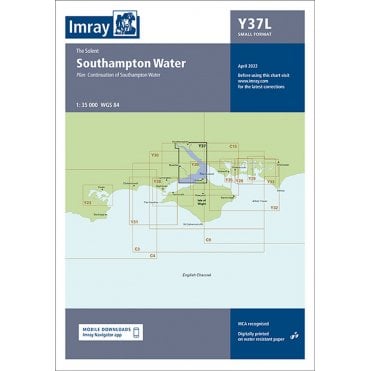 Chart Y37: Southampton Water (Laminated & Small Format)