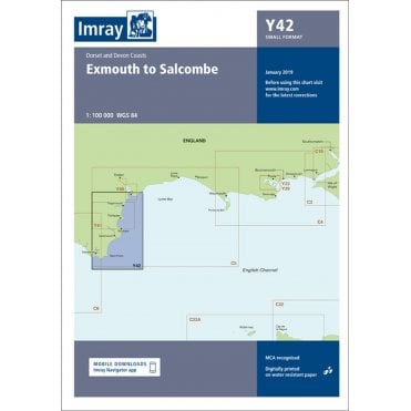 Chart Y42: Exmouth to Salcombe (Small Format)
